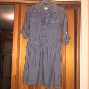 Gap Chambray Shirt Dress XSP Great!!